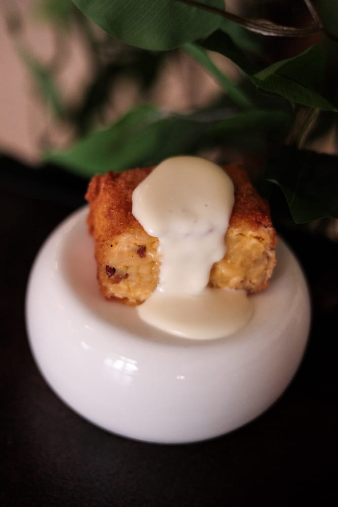 Polpetta fritta con crema di formaggio — PitStop Lecce